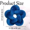Wadser Knot Plush Throw Pillow Handmade Knotted Star Pillow Soft