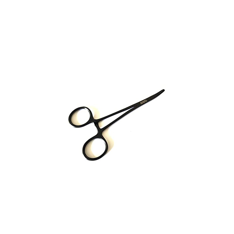 Mosquito Hemostat Locking Forceps 5" Curved with Full Serrated Jaws