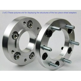 Arrow 4x 2" 6x5.5 to 5x4.75 Conversion Wheel Adapter Spacer Fit 4Runner Tacoma Tundra