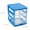 Plastic Desktop Storage Unit with Drawers, Stationary Arts Drawer Desktop