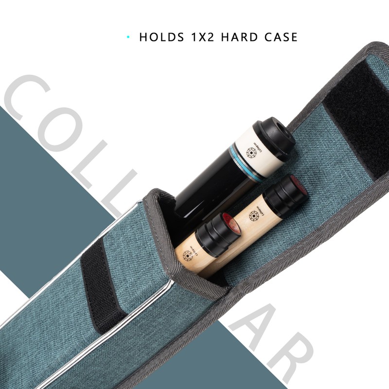 Collapsar Pool Cue Case Holds 1 Butt & 2 Shafts,