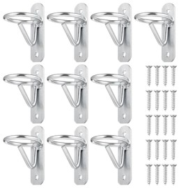 Tideme 10 PCS Equestrian Bucket Hook Hangers Metal Horse Water Bucket Hooks Heavy Duty Horse Accessories Wall Mount Bucket Holders for Horse Stall Stable Farmhouse Supplies