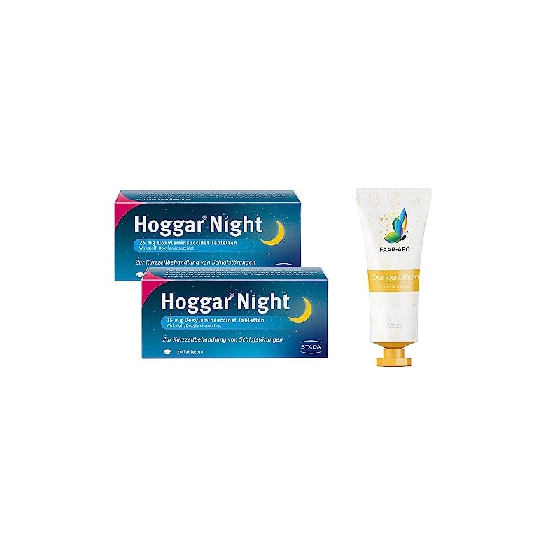 Night Sleeping Pills 2 x 20 Pieces Economy Set Including