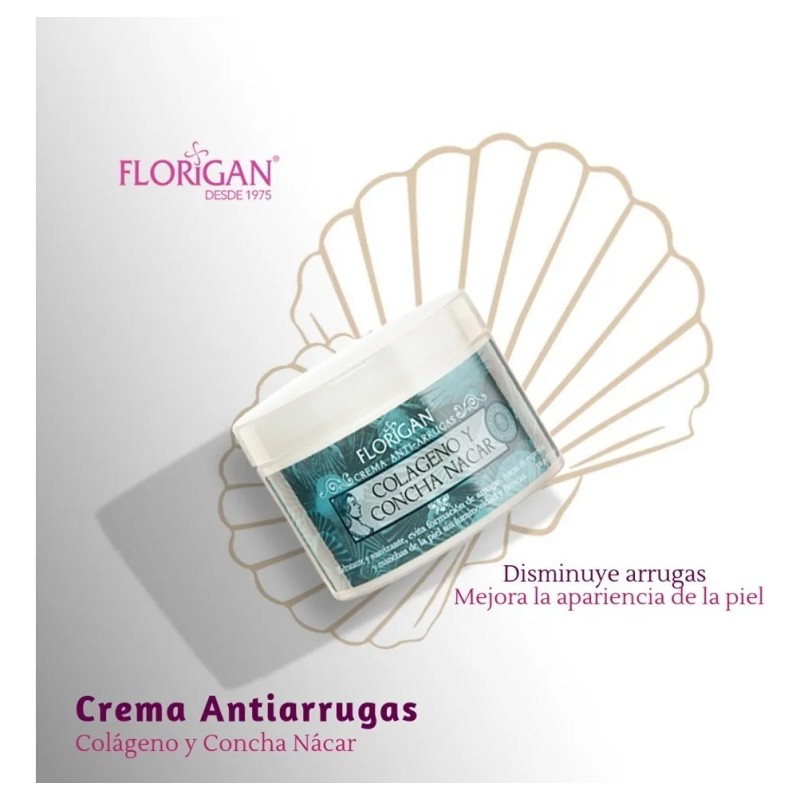 Crema Colágeno Y Concha Nácar 350grs. Florigan® (5 Piezas) Normal