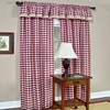 Ergode Burgundy Buffalo Check Window Curtain Panels - Enhance Aesthetic