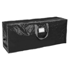 Christmas Tree Storage Bag - Stores 9 Foot Artificial Xmas Holiday Tree, Durable Waterproof Material, Zippered Bag, Carry Handles. Protects Against Dust, Insects and Moisture (Black)