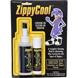 Zippy Cool ~ Cleaning Fluid & Lubricating Stick the Complete Zipper Care System.