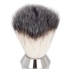 Beard Foam Brush Fine Synthetic Bristles Stainless Steel Fast Dry