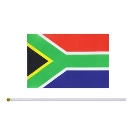 5 Pack South Africa Mini HandHeld Stick Flag,Suitable For Various Holiday Parties,And National Flag Day.