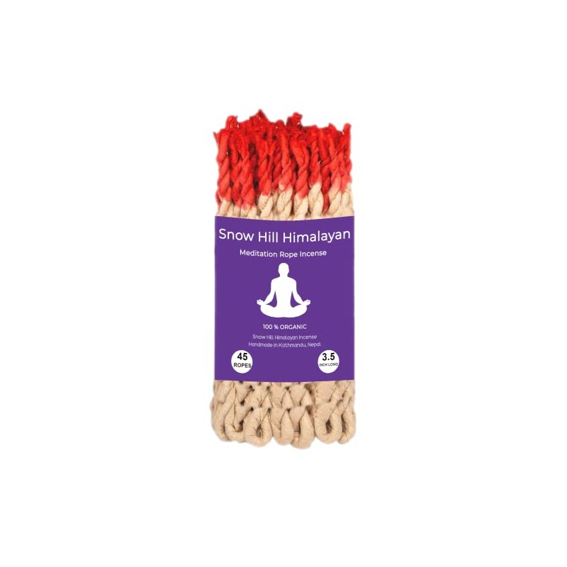 Snow Hill Incense Rope Holder Burner with 1 Bundle 45
