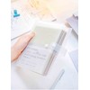 YOAVIP 3x5 Index Cards Clear Plastic Holder Pouches Book Binder