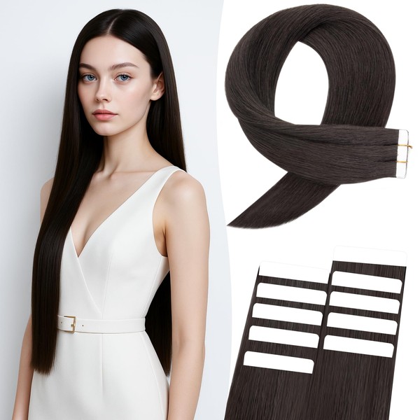MY-LADY Tape in Hair Extensions Human Hair 10pcs 15g 22