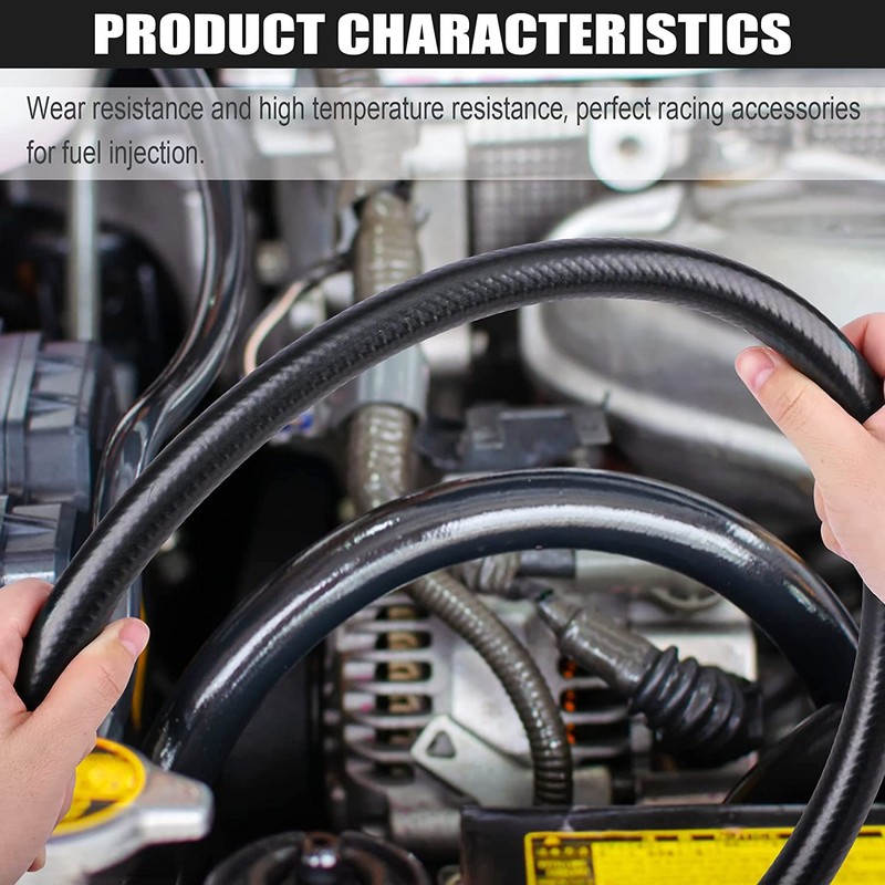 3/8 Inch (10mm) ID Fuel Line Hose 16.4FT NBR Rubber