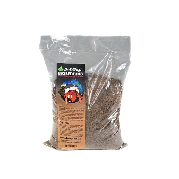 Josh's Frogs Hermit Crab BioBedding Bioactive Substrate (4 Quart (Sand Included))