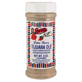 Bolner's Fiesta Brand Tijuana Ole Mexican Steak Al Carbon Seasoning, 6 Ounce Shaker