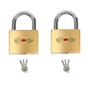 RICHSUM 2 Pack Small Padlock with Keys - Mini Key