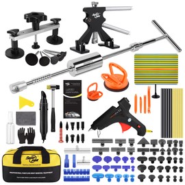 Super PDR Paintless Dent Repair Kit – Complete Car Dent Puller Tool Set with Slide Hammer, T-Bar, Bridge Puller & Lifter – Fix Auto Body Hail Damage, Door Dings, and Car Panel Dents