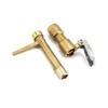 QWORK 2 Set 3/4-Inch Brass Quick Coupler Valves, Irrigation Tool