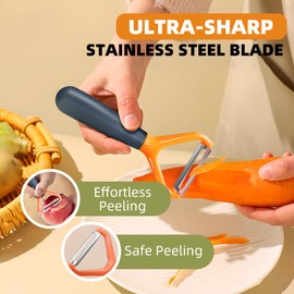 Trez Treamer Vegetable Peelers for Kitchen,6PCS Y Peelers Stainless Steel Potato Carrot Veggie Zucchini Cucumber Apple Peeler,Ultra-thin Peeling (6 Y Peelers)