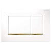 Geberit Dual Flush Push Button sigma30, 115.883. KK. 1, White/Gold/White