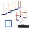 mioule Dog Agility Training Equipment, Backyard Course Set with Adjustable