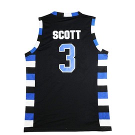 Mens One Tree Hill Scott Moive Basketball Jersey (#3 Black, Large)