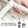 Saipe 2pcs Pipe Threading Tool with Extension, Integrated Internal &