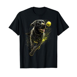 Black Labrador Retriever chasing a ball Labrador Retriever T-Shirt