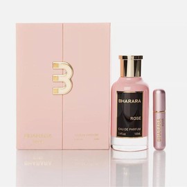 Bharara Rose Eau de Parfum Spray for Women 3.4 Oz /  100 ml - Fruity Floral Fragrance