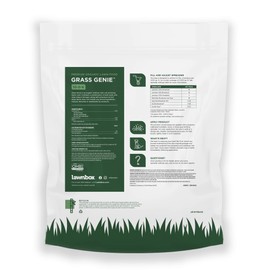 Lawnbox Grass Genie 10-0-6 100% Organic Spring Grass Fertilizer 16 lb Bag Covers 2,500 sq ft