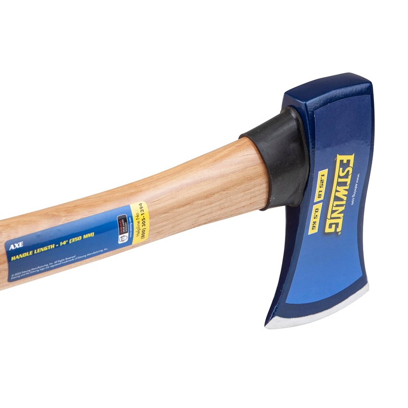 Estwing Axe, 1.25 lb Forged Head with 14-Inch Hickory Wood