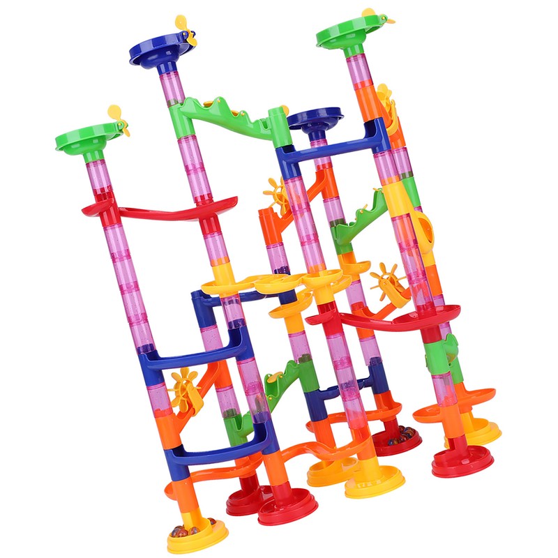 Creative DIY Marble Race Run Maze Balls Track Blocks Educational