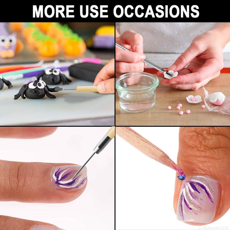 46 Pcs Pottery Tools Clay Sculpting Tool Set with 48