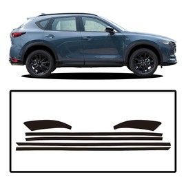 dewoshangmao Window Trim Chrome Delete Blackout Overlay Kit Pre-Cut Vinyl Compatible for Mazda CX-5 2017-2024, dewo1621