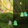 Sctmda Mini Resin Frog Figures, Pack of 56 Small Luminous