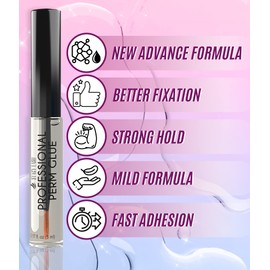 STACY LASH Professional Perm Glue / 0.17 fl.oz./ 5 ml/Transparent Lash Adhesive/Water-Soluble Eyelash Lifting Glue/Supplies for Professional & Home Use