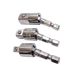 Universal Joint Oscillating Socket Adapter Set, Insertion Angle, 1/2, 3/8, 1/4, Angled, Nut, Bolt, Unplugging