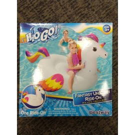 Bestway H20GO! Bestway Fantasy Unicorn Kids Ride-On Pool Float-61"x47"  -F2B