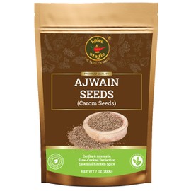 Spice Magic Carom Seeds I Ajwain Seeds I Bishops Weed ~ 100% Pure, Aromatic & Natural I Non-GMO I Vegan I Indian Origin 7oz (200 gms)