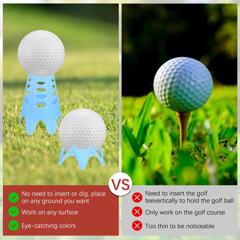 TIXIPEM Golf Simulator Tees [30PCS] - Plastic Golf Tees Use