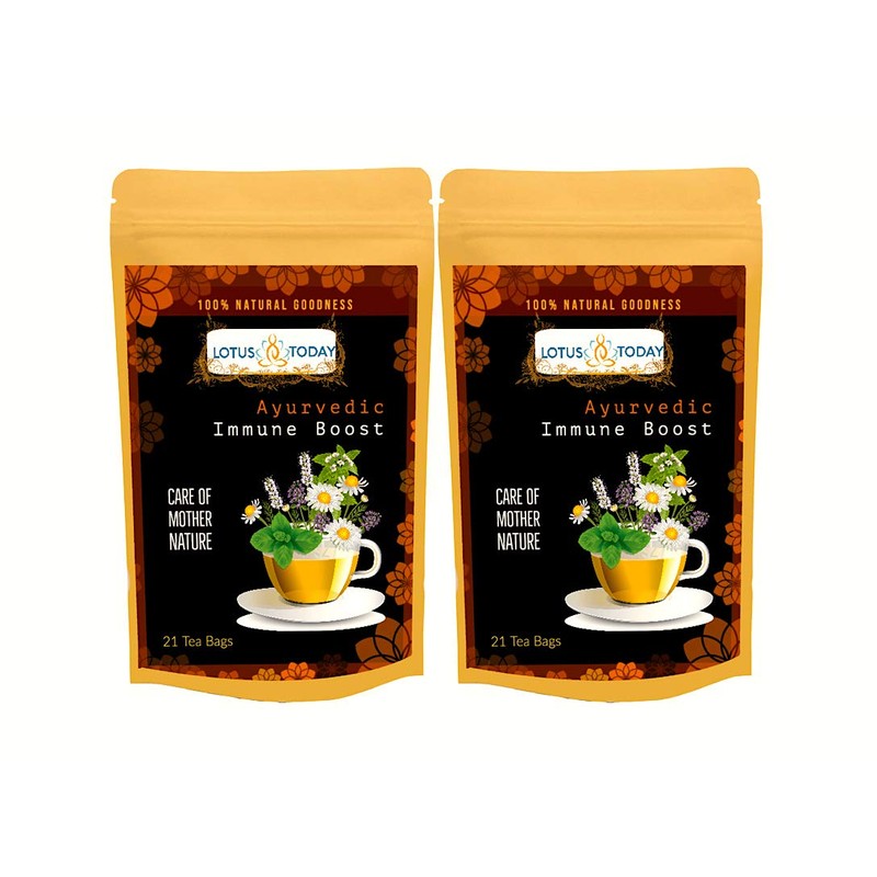 Lotus Today Herbal Tea, Immune Support, 21 Tea Bags, Blend