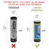 (20-Pack) HyperPS 3.2V LiFePo4 14430 (14 x 43mm) 400mAh Rechargeable