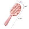 HAOJOYFUN Hair Brush without Pulling, Removable Bristles for Easy Cleaning,