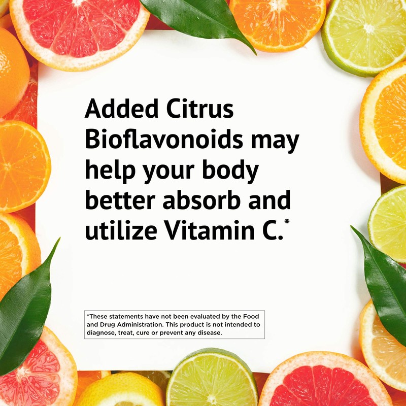 Ester-C with Citrus Bioflavonoids Capsules - 24-Hour Immune Support, Gentle
