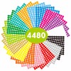 4480 PCS 3/4" Round Polka Circle Dot Sticker Labels Mega