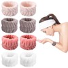 4 Pairs Microfibre Wrist Spa Wash Bands, Microfiber Wrist Washing