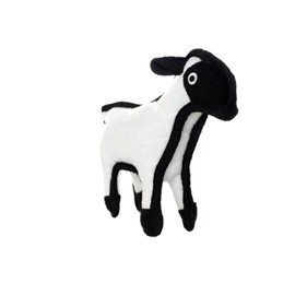 TUFFY - World's Tuffest Soft Dog Toy - Barnyard Sheep -Squeakers - Multiple Layers. Made Durable, Strong & Tough. Interactive Play (Tug, Toss & Fetch). Machine Washable & Floats. (Junior)