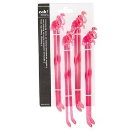 Flamingo Swizzle Sticks, Set of 8