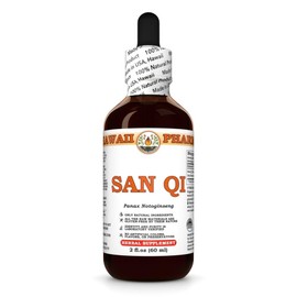 San Qi (Panax Notoginseng) Dry Root Tincture, Made in Hawaii, All Natural, Vegan, Pure Liquid Extract - 2 fl.oz