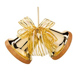 Happy People Doppelglocke,Weihnachtsdeko, Gold